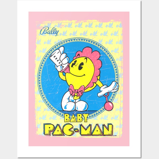 Baby Pac-Man Wall Art by Slippytee